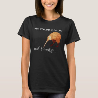 Nya Zeeland ringer och jag måste åka till Nya Zeel T Shirt