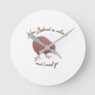 Nya Zeeland ringer Rund Klocka