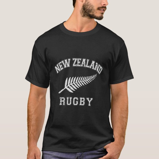 Nya Zeeland Rugby T Shirt (Framsida)