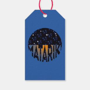 Nya Zeeland Seven Sisters Maori MATARIKI 2c Presentetikett