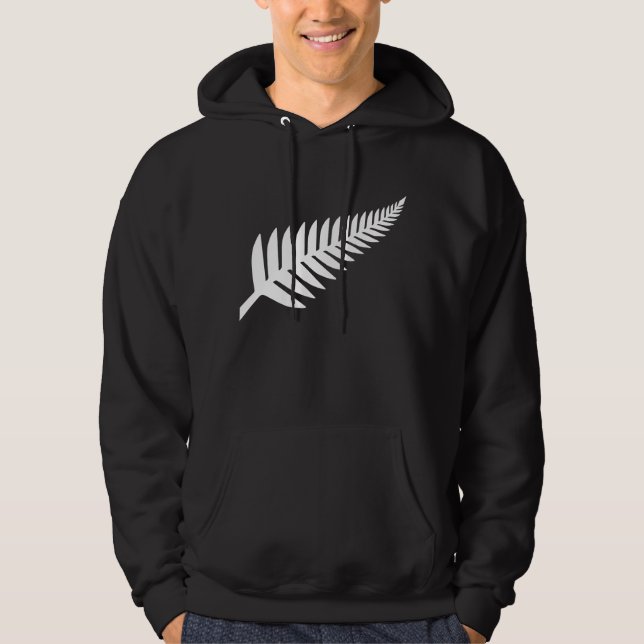 Nya Zeeland Silver Fern Hoodie (Framsida)
