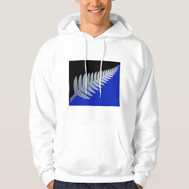 Nya Zeeland Silver Fern Hoodie (Framsida)