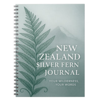 Nya Zeeland Silver Fern Journal – Vildmark Anteckningsbok