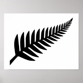Nya Zeeland Silver Fern Poster