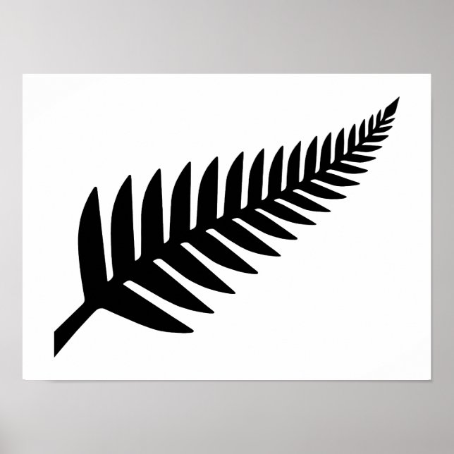 Nya Zeeland Silver Fern Poster (Framsidan)