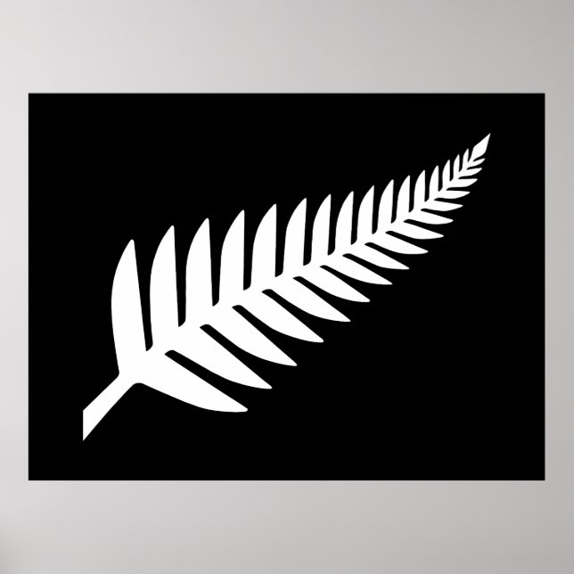 Nya Zeeland Silver Fern Poster (Framsidan)