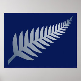 Nya Zeeland Silver Fern Poster