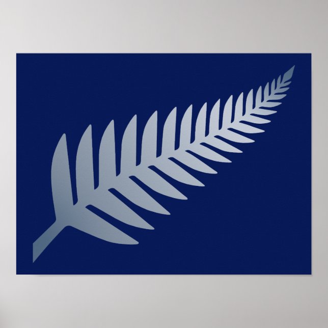 Nya Zeeland Silver Fern Poster (Framsidan)