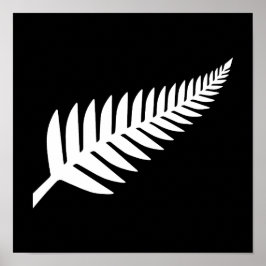 Nya Zeeland Silver Fern Poster