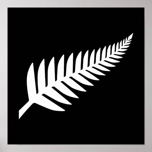 Nya Zeeland Silver Fern Poster (Framsidan)