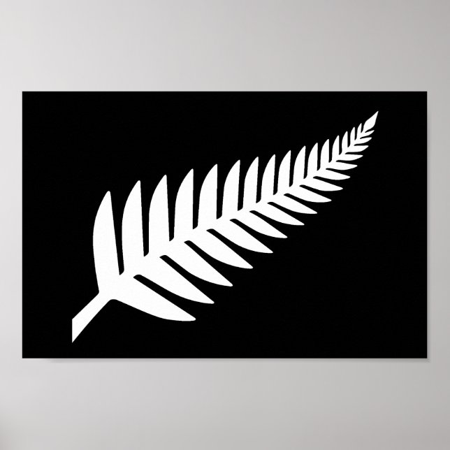 Nya Zeeland Silver Fern Poster (Framsidan)