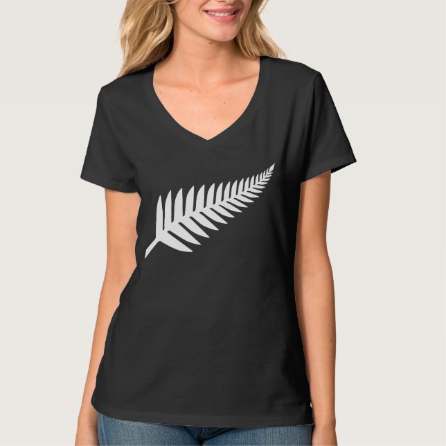 Nya Zeeland Silver Fern T Shirt (Framsida)