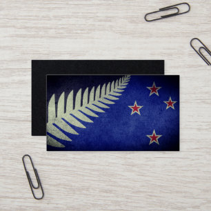Nya Zeeland Silver Fern Visitkort