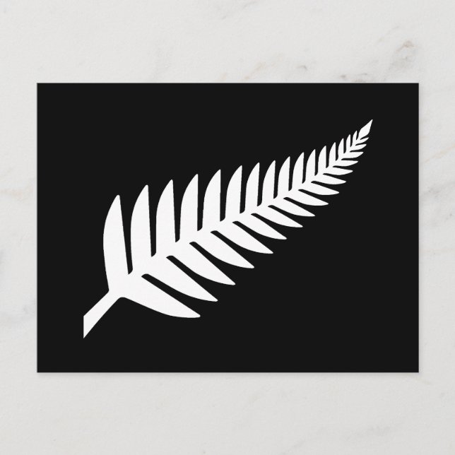 Nya Zeeland Silver Fern Vykort (Framsida)
