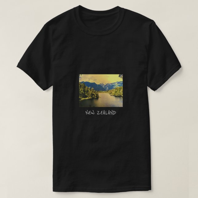Nya Zeeland Sjö Matheson Sydön T Shirt (Design framsida)