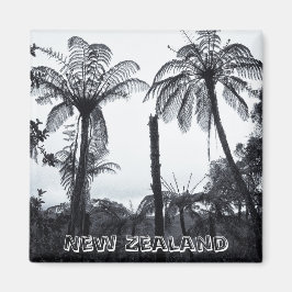 Nya Zeeland, skogen i Fern Träd (Fridge Magnet) Magnet