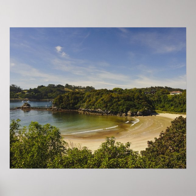 Nya Zeeland, Southland, Stewart Island, Halfmoon Poster (Framsidan)