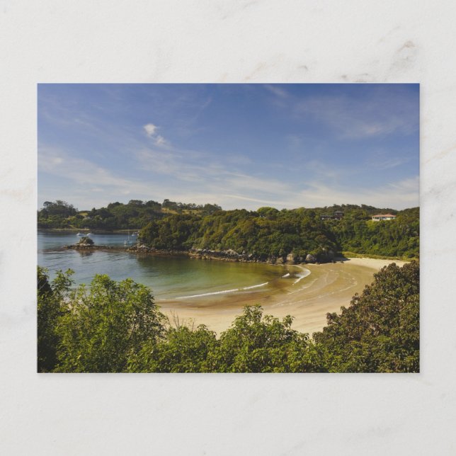 Nya Zeeland, Southland, Stewart Island, Halvmåne Vykort (Framsida)
