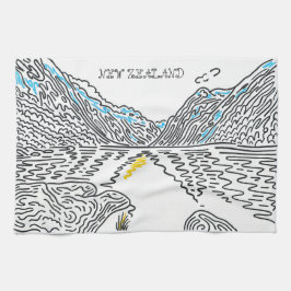 Nya Zeeland Souvenir Köksduk Kökshandduk