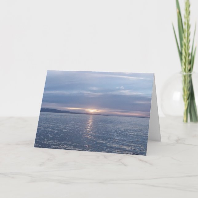 Nya Zeeland Sunset Kort (Framsida)