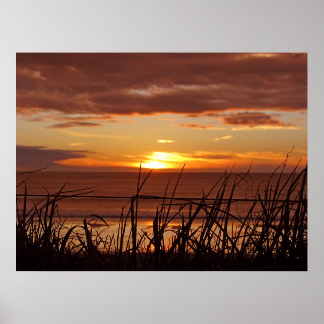 Nya Zeeland Sunset Poster (Framsidan)