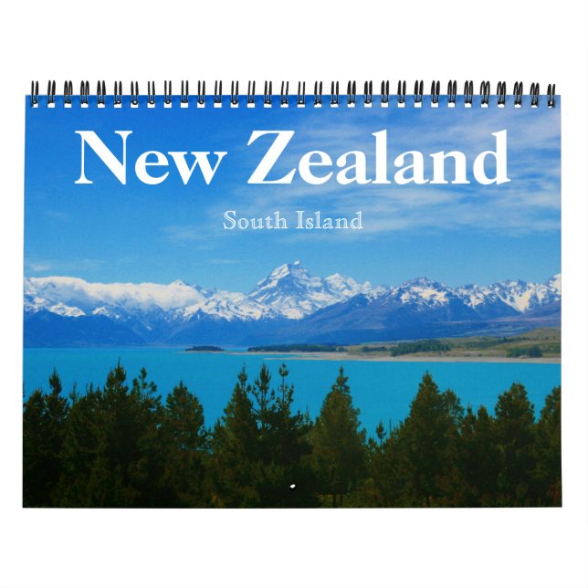 Nya Zeeland Sydön 2026 Kalender (Omslag)