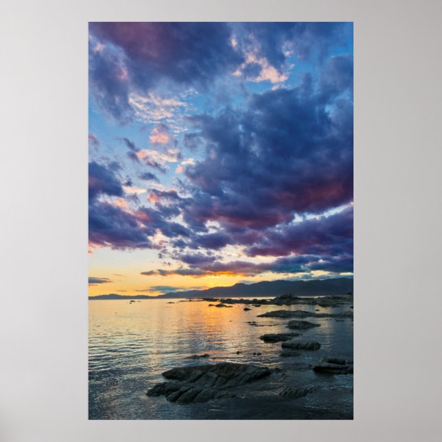Nya Zeeland, Sydön, Kaikoura, Sydviken Poster (Framsidan)