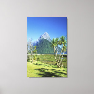 Nya Zeeland, Sydön, Mitre Peak, Canvastryck