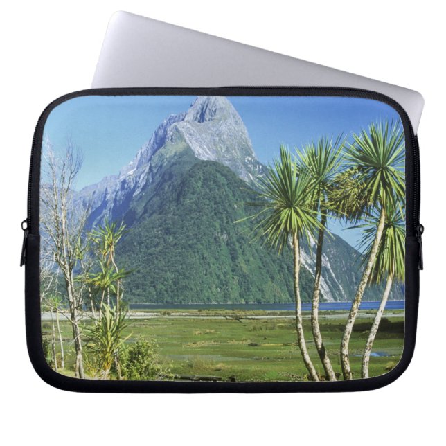 Nya Zeeland, Sydön, Mitre Peak, Laptop Fodral (Framsidan)