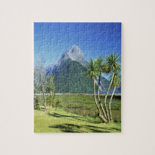 Nya Zeeland, Sydön, Mitre Peak, Pussel (Vertikal)