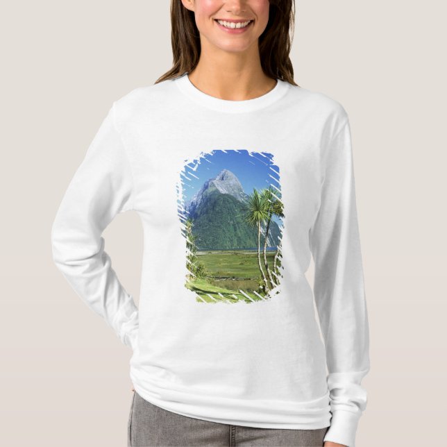 Nya Zeeland, Sydön,  Mitre Peak, T Shirt (Framsida)