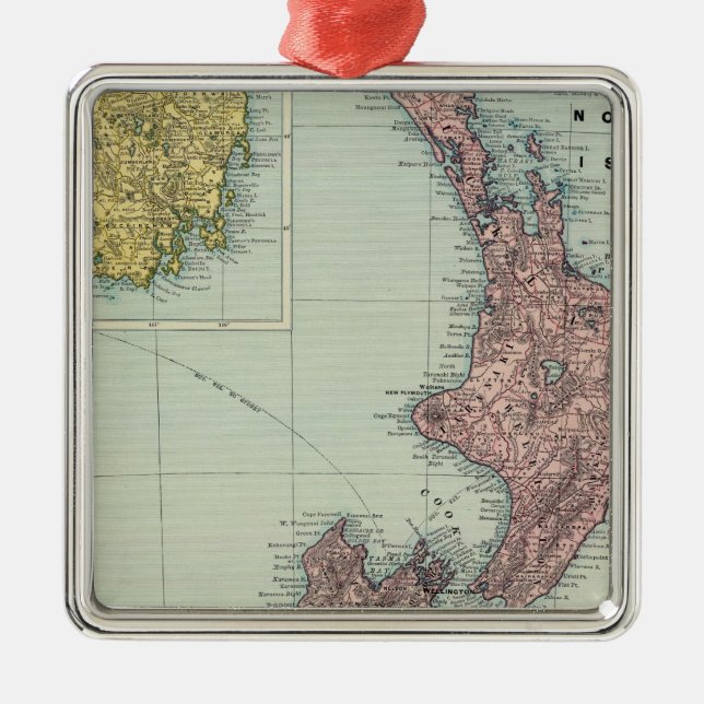 Nya Zeeland, Tasmania, Fiji Julgransprydnad Metall (Framsidan)