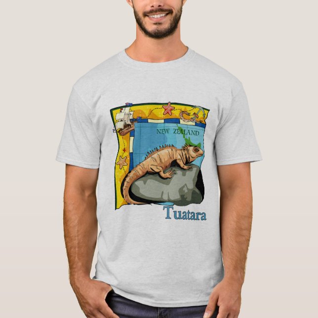 Nya Zeeland Tuatara T-shirt (Framsida)