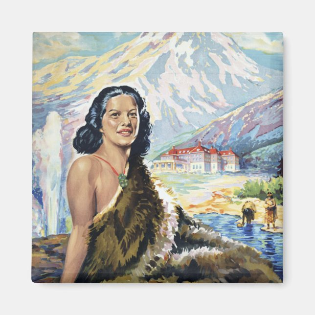 Nya Zeeland: Underlandet Stilla havet Magnet (Framsidan)