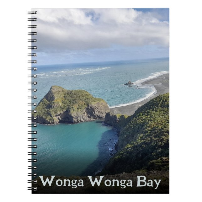 Nya Zeeland Väster Auckland Coastal Scene Anteckningsbok (Framsidan)