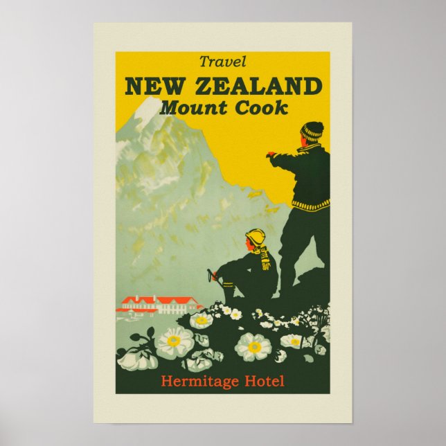 Nya Zeeland Vintage affisch (Framsidan)