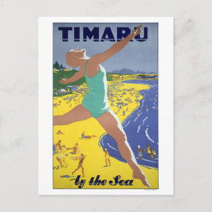 Nya Zeeland Vintage resor Poster Vykort
