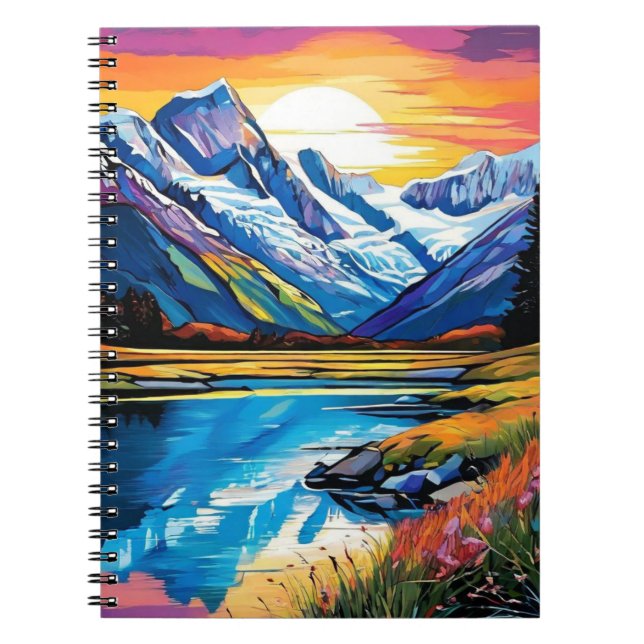 Nya Zeelands berg | Journal Anteckningsbok (Framsidan)