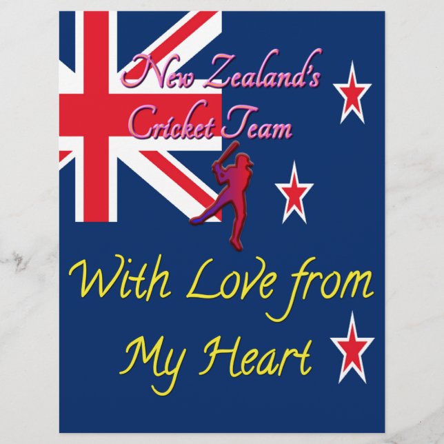 Nya Zeelands cricketlag: Kärlek från mitt hjärta A (Framsida)
