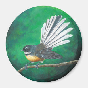 Nya Zeelands fantagefära (piwakawaka) - Magnet