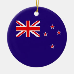 Nya Zeelands Flagga Julgransprydnad Keramik
