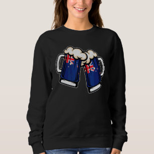 Nya Zeelands flaggamönstrad ölmugg Cool nyzeelän T Shirt