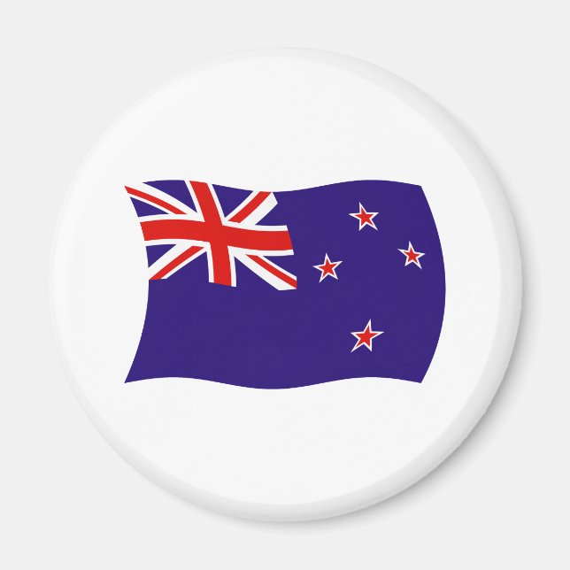 Nya Zeelands flaggmagnet Magnet (Framsidan)