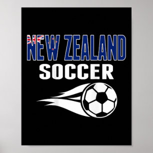 Nya Zeelands fotbollsfans Jersey Stöd Nya Zeeland Poster