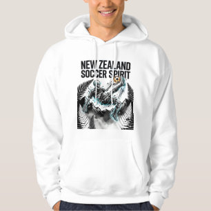 Nya Zeelands fotbollsspirit skelett anfallare nati Hoodie