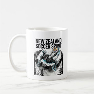 Nya Zeelands fotbollsspirit skelett anfallare nati Kaffemugg