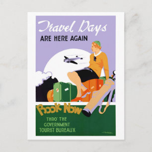 Nya Zeelands resdagar Vintage resor Poster Vykort