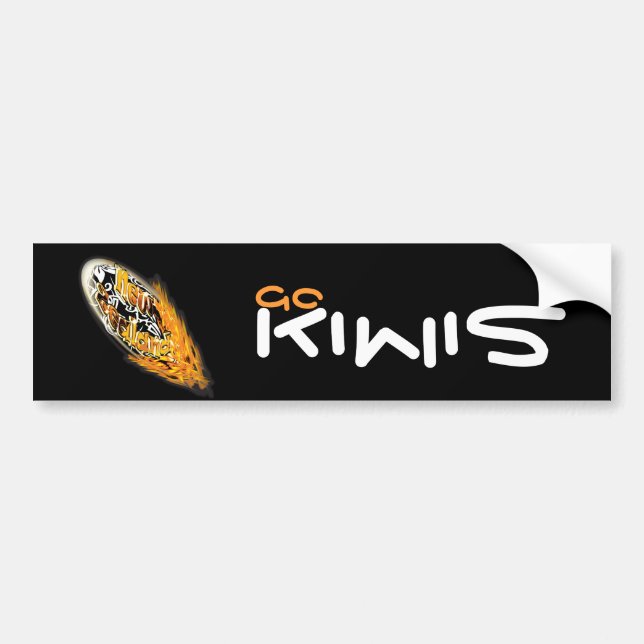 Nya Zeelands rugby-supportrar "Kiwis" dekaler (Framsidan)