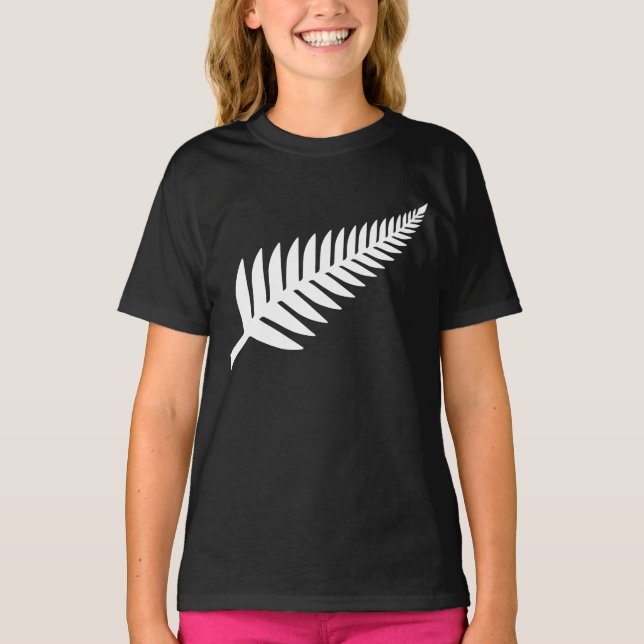 Nya Zeelands silverormbunkar T Shirt (Framsida)