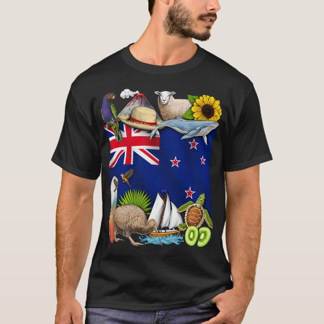Nya Zeelands stolthet T Shirt (Framsida)